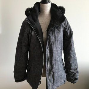 🥶 Snow Jacket Body Glove Large Grey ⛷️ Lots of Pockets ☃️